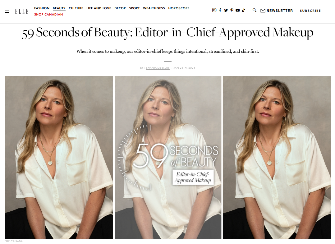 Elle Canada: Editor-in-Chief-Approved Makeup